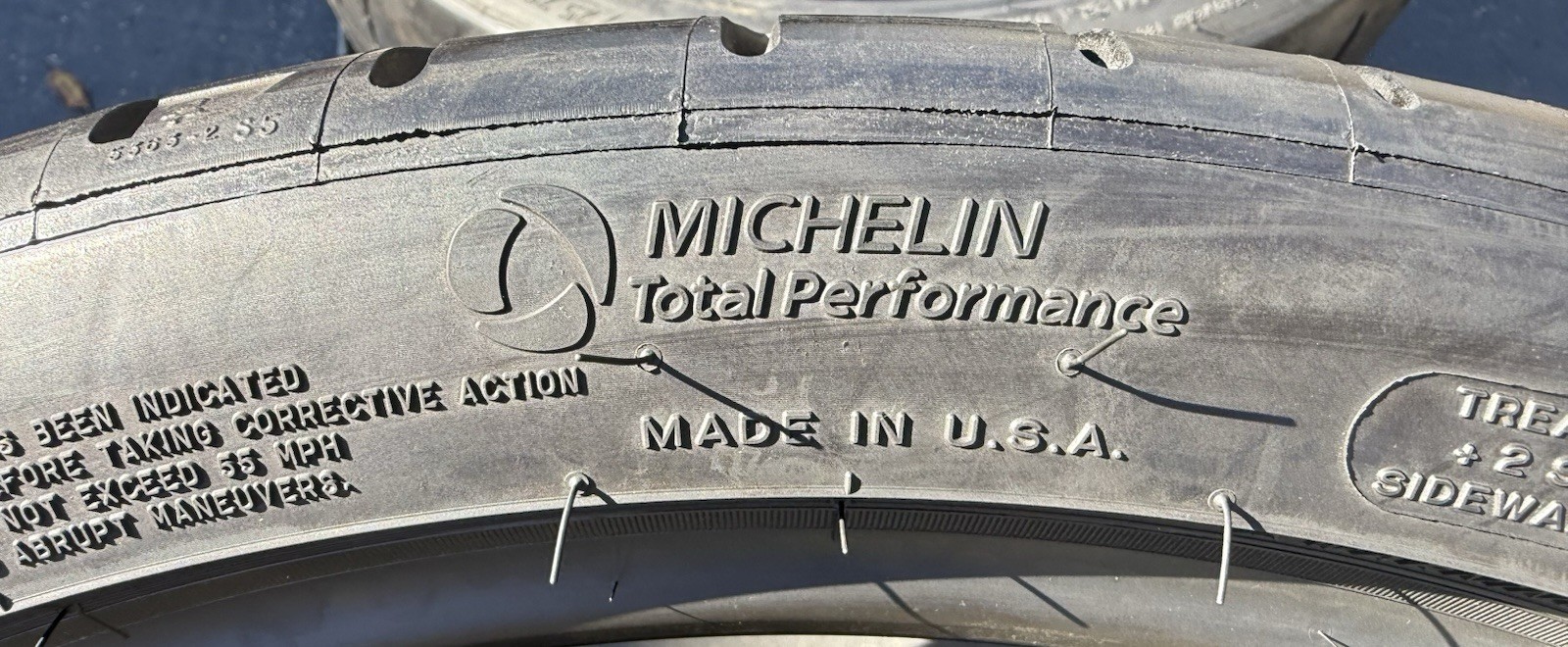 ONE BRAND NEW 335/25ZR20 99Y Michelin Pilot Sport All Season 4 ZP Run Flat Tire