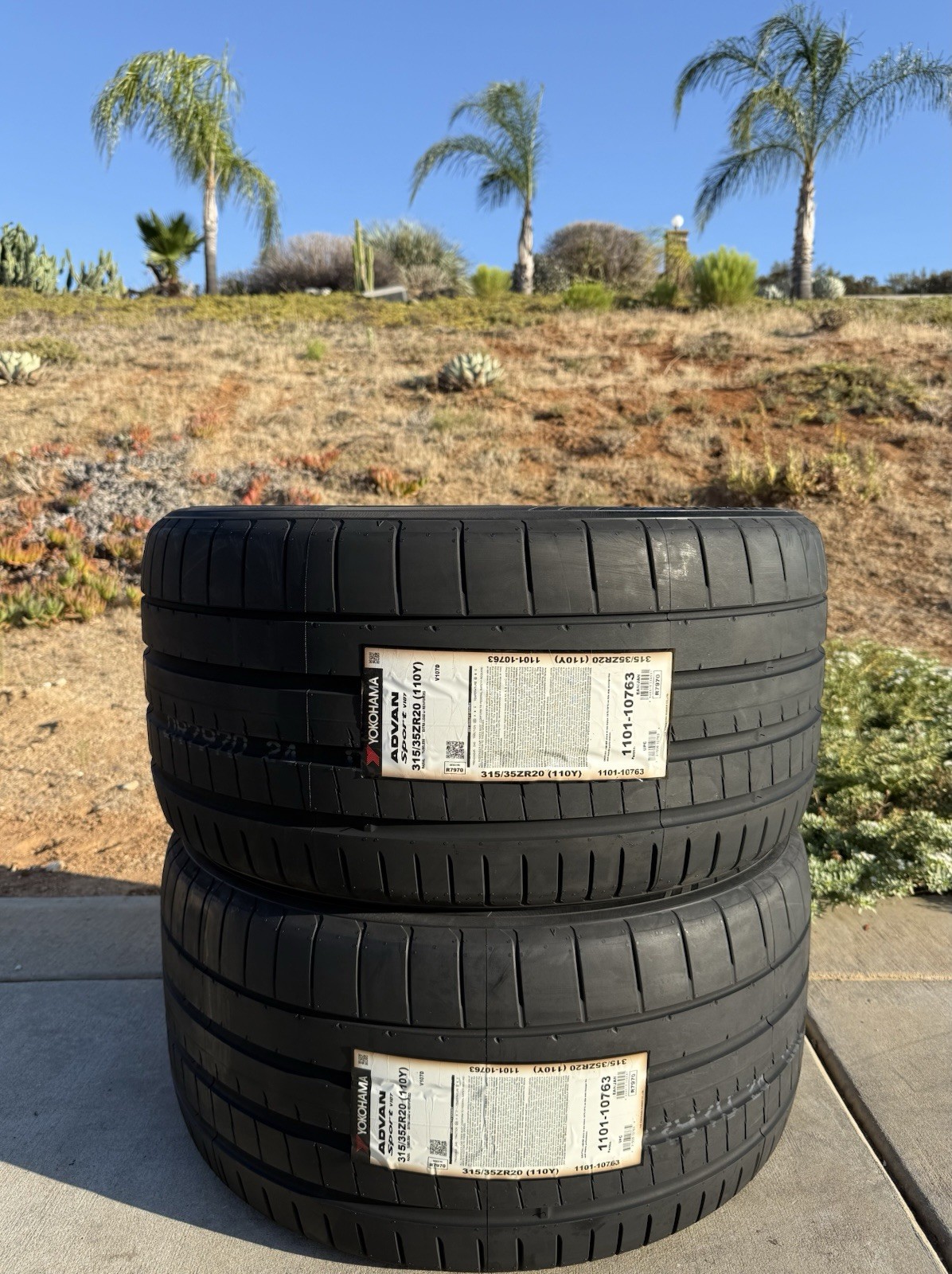 TWO BRAND NEW 315/35ZR20 Yokohama ADVAN Sport V107 Tires Like Michelin Sport 4S!