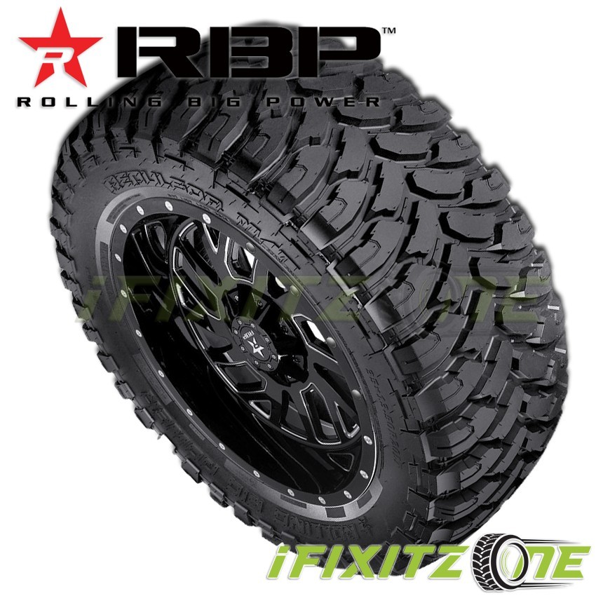 1 RBP Repulsor M/T 33×12.5×20 114Q 10 PLY, Load E, Mud Tires, Truck/SUV Off Road