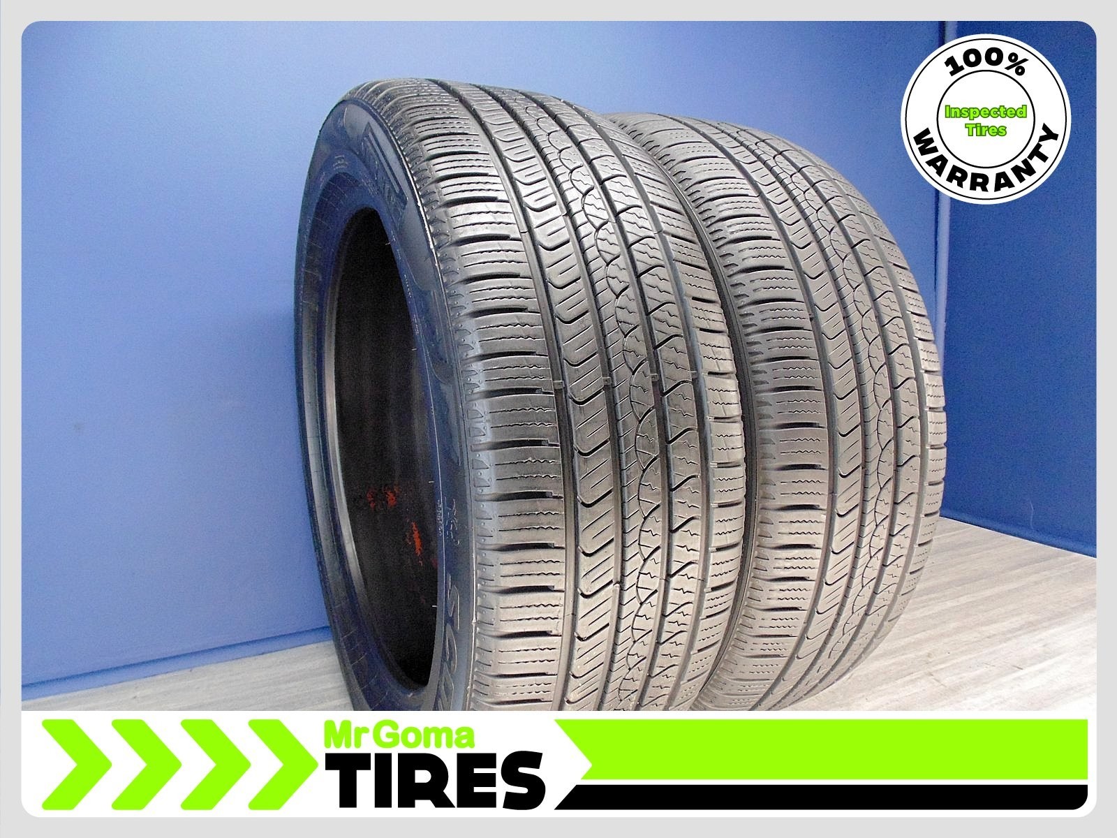 2 PIRELLI SCORPION TM AS PLUS 3 235/55R20 USED TIRES 8.8/32 TREAD 2355520