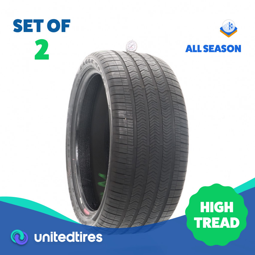 Set of (2) Used 305/35R23 Goodyear Eagle Sport Electric SoundComfort SealTech