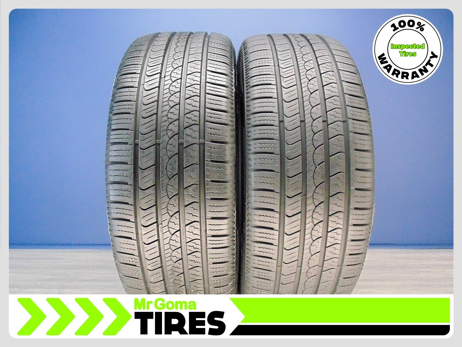 2 PIRELLI SCORPION TM AS PLUS 3 235/55R20 USED TIRES 8.8/32 TREAD 2355520