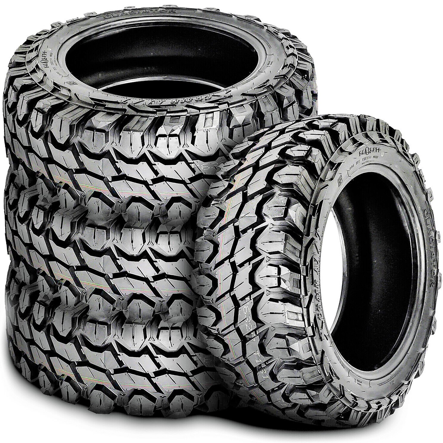 4 Tires Gladiator X-Comp M/T LT 35X12.50R17 Load E 10 Ply MT Mud