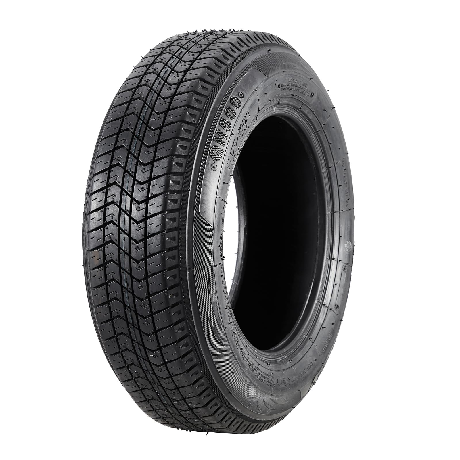 Set of 2 ST205/75D14 6PR Trailer Tires Deep Tread Bias Ply Load Range C Tubeless