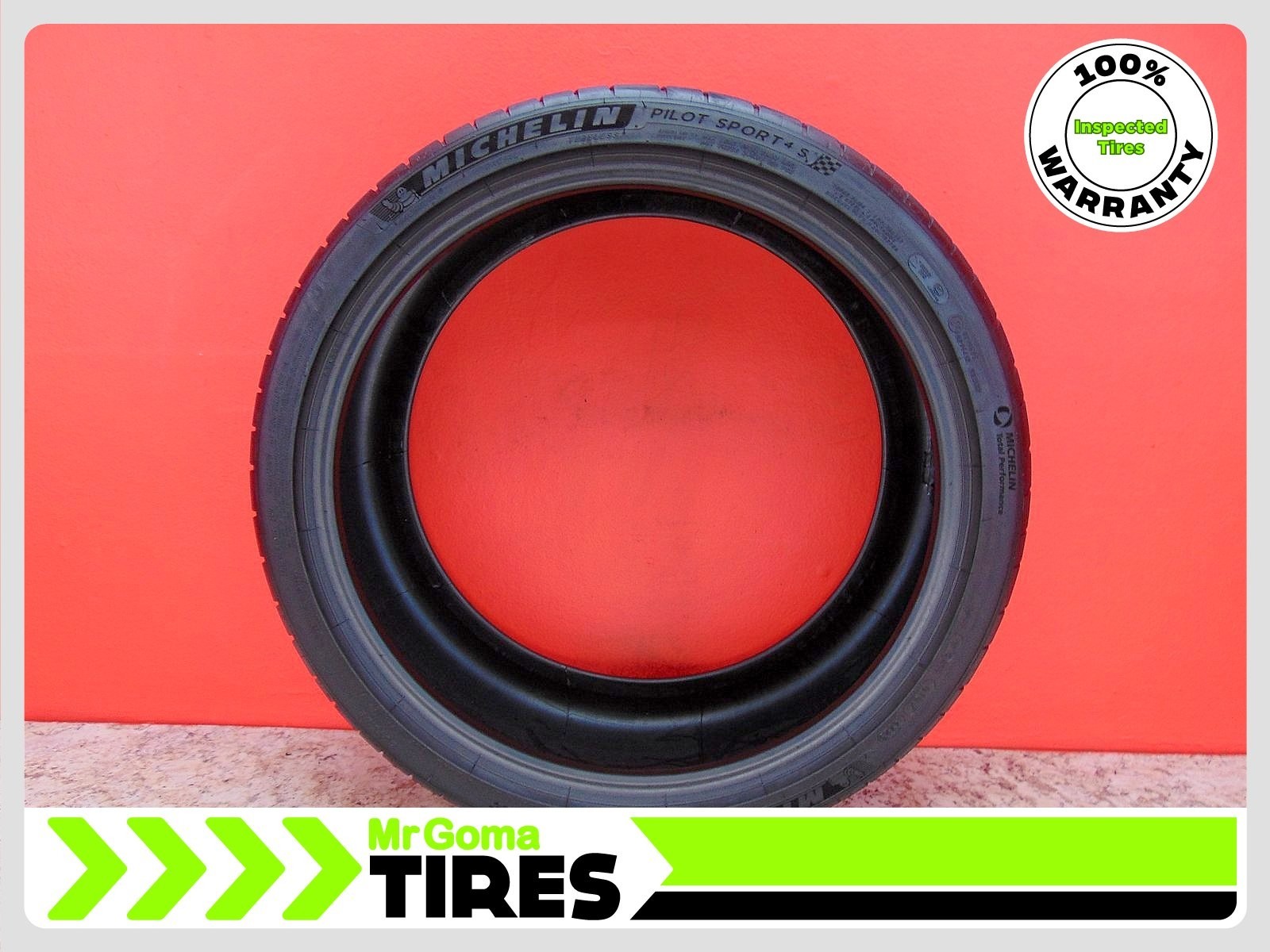 1 MICHELIN PILOT SPORT 4S T2 ACOUSTIC XL 245/35ZR19 USED TIRES 7.5/32 TREAD 93Y