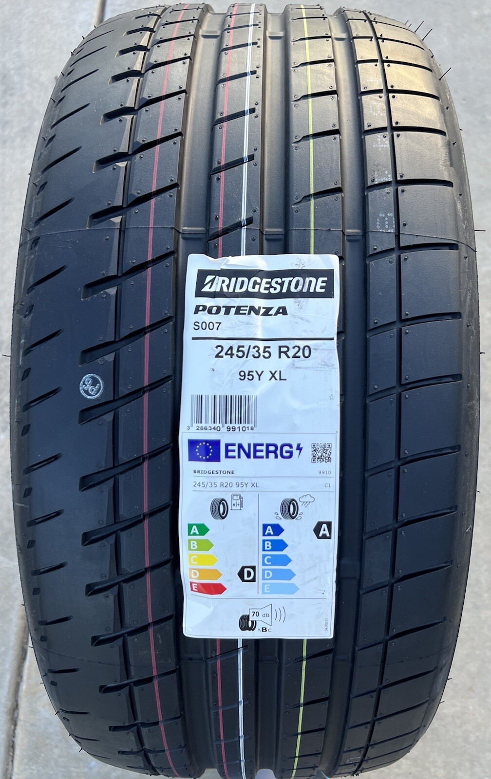 Set of TWO BRAND NEW 245/35R20 Bridgestone Potenza S007 Tires 2453520
