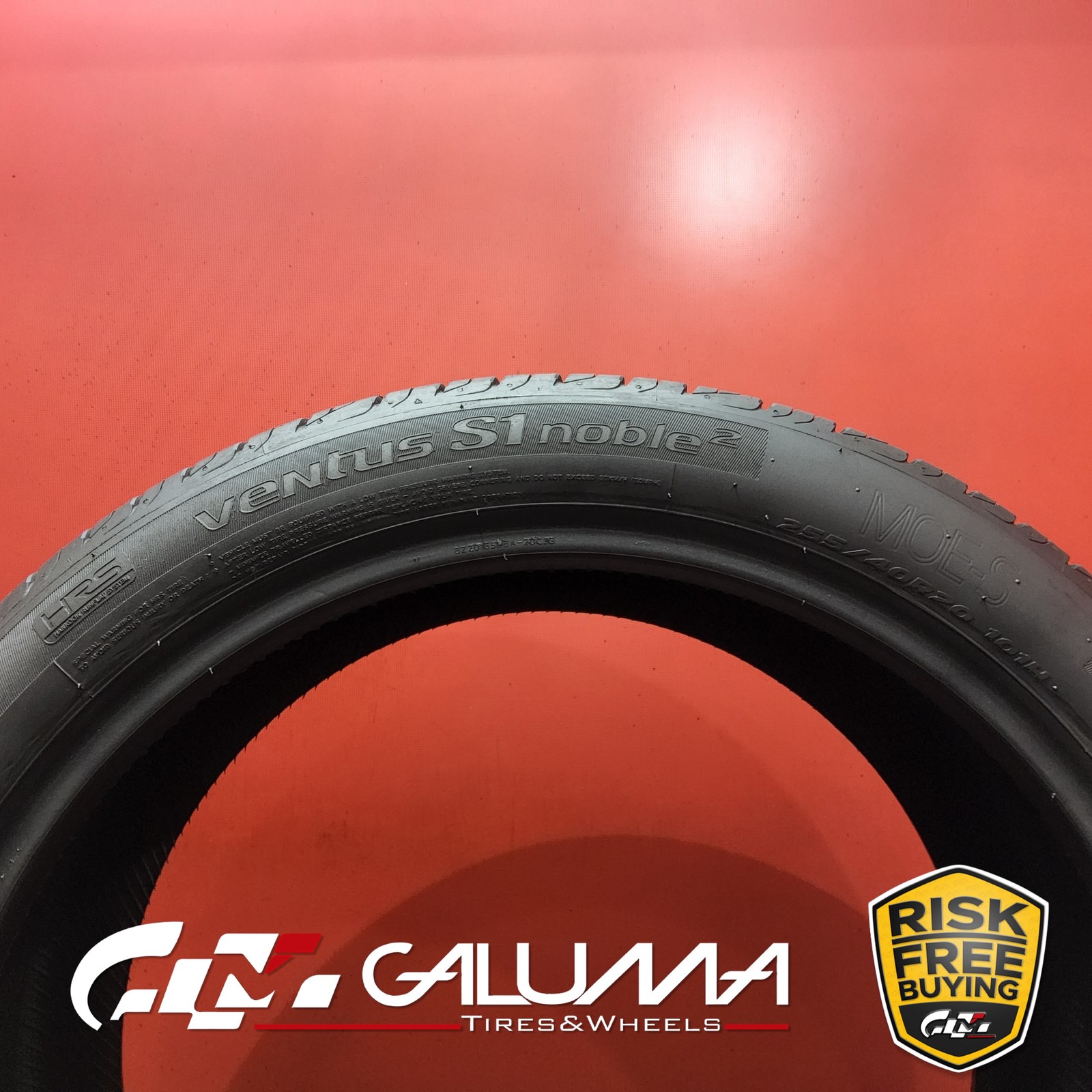 1 Tire Hankook Ventus S1 Noble2 HRS RunFlat 255/40/20 R20 101H No Repairs #95273