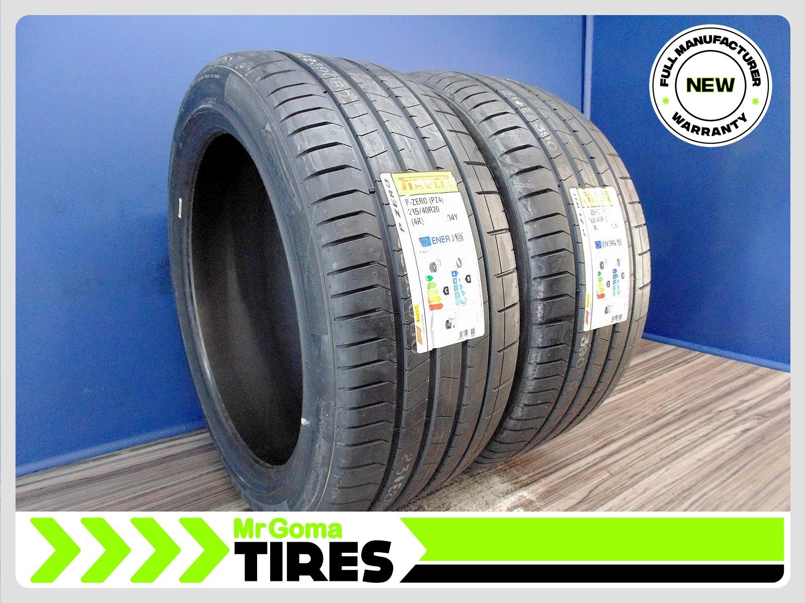 2 New Pirelli P Zero PZ4 AR 285/40R20 104Y Tires Alfa Romeo Spec