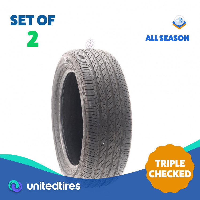 Set of (2) Used 215/55R18 Bridgestone Turanza EL440 95H – 7.5/32