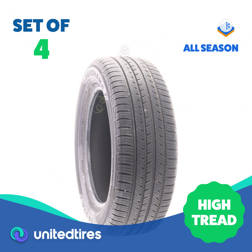 Set of (4) Used 235/60R18 Yokohama YK-CTX 107V – 9.5-10.5/32