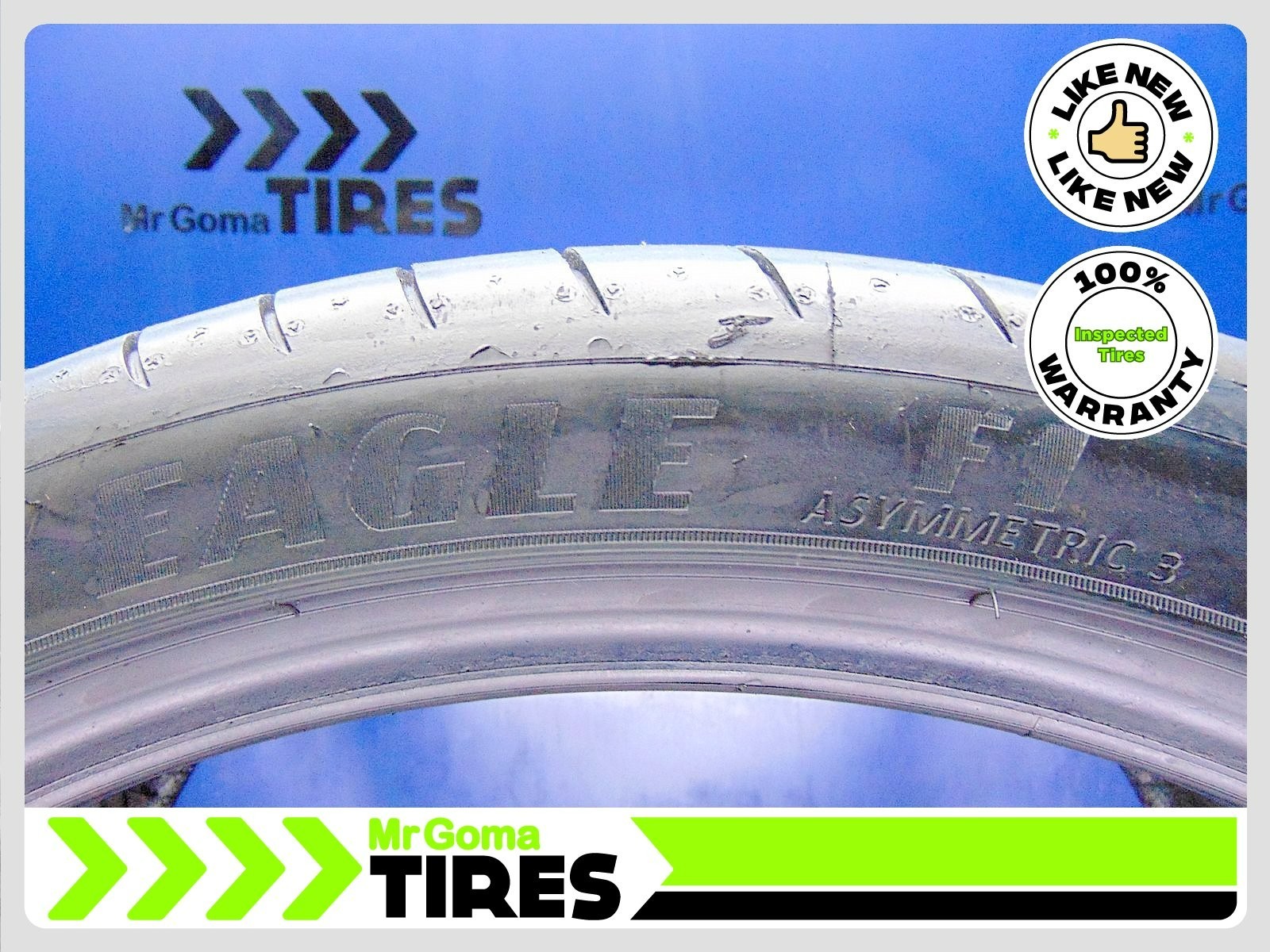 1 GOODYEAR EAGLE F1 ASYMMETRIC 3 NA0 XL 305/30ZR21 USED TIRES 7.3/32 Tread 104Y