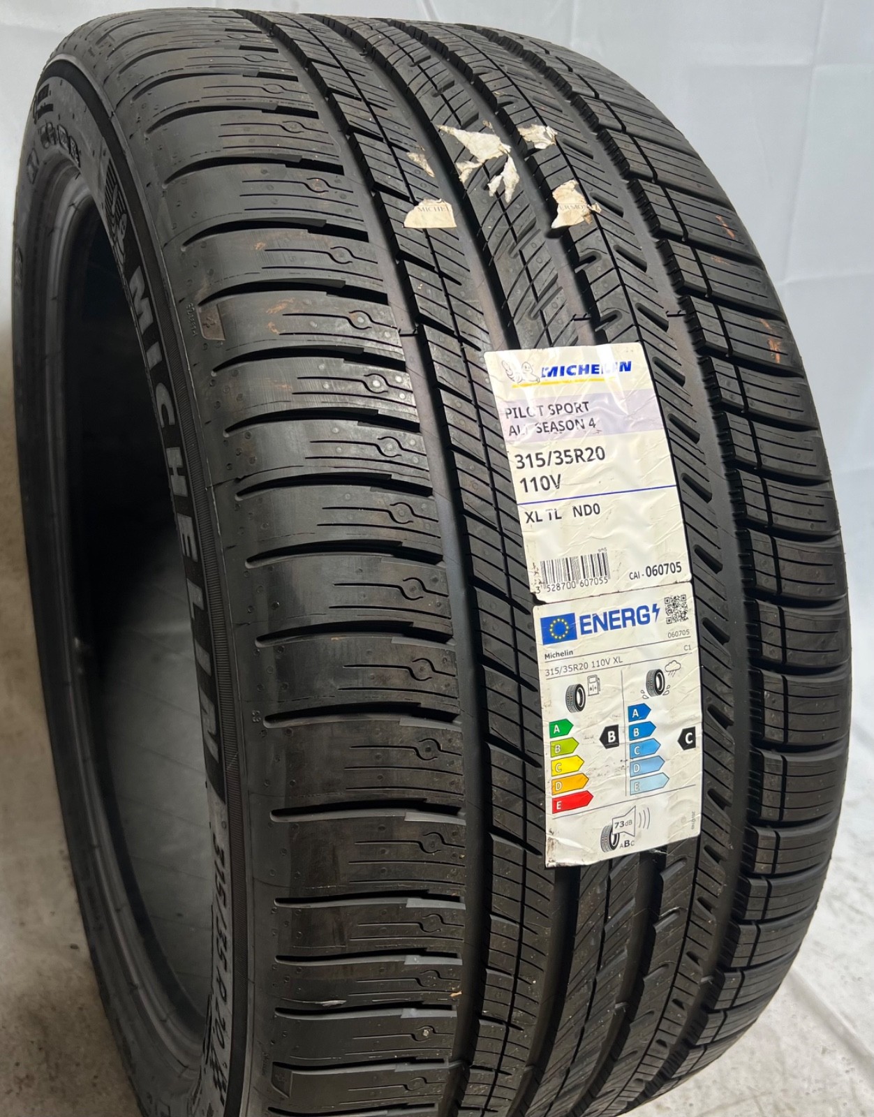 1 – NEW 315/35R20 XL (110V) Michelin Pilot Sport All Season 4 (ND0) Porsche 7068