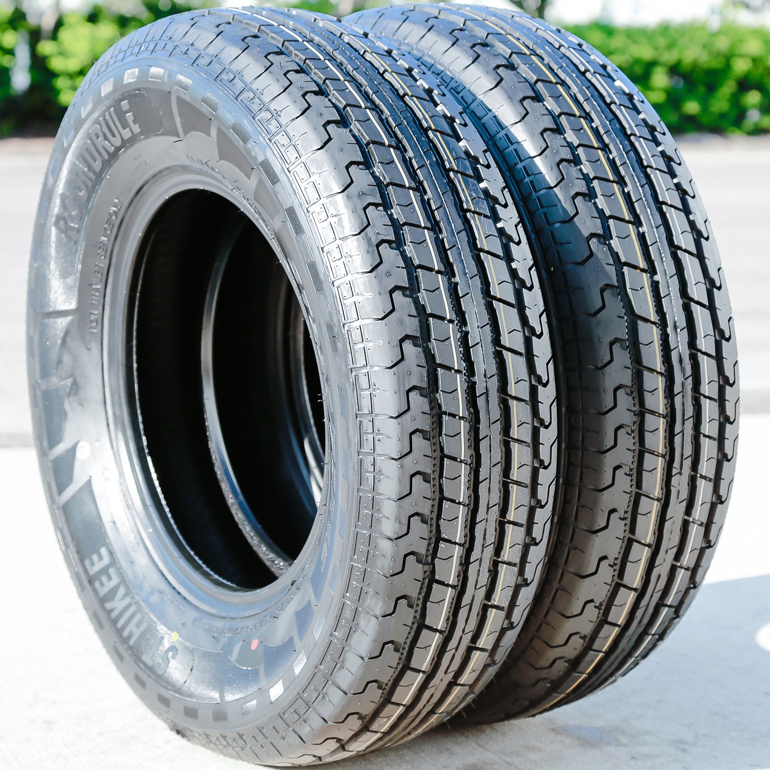 4 Tires Roundrule ST Hikee Semi Steel ST 235/80R16 Load F 12 Ply Trailer