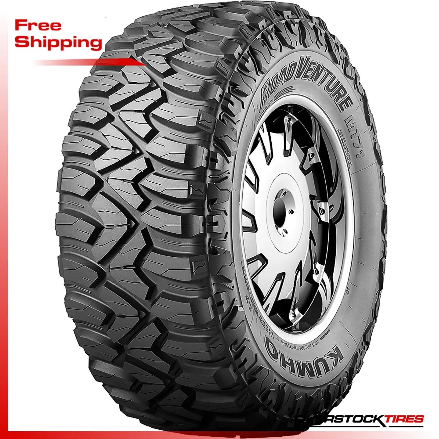 2 NEW LT37x13.50R20 Kumho Road Venture MT71 127Q Tires LT37 13.50 R20