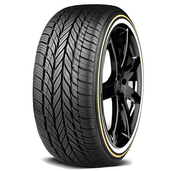 4 Vogue Custom Built Radial VIII 235/55R18 104V XL White/Gold Sidewall Tires