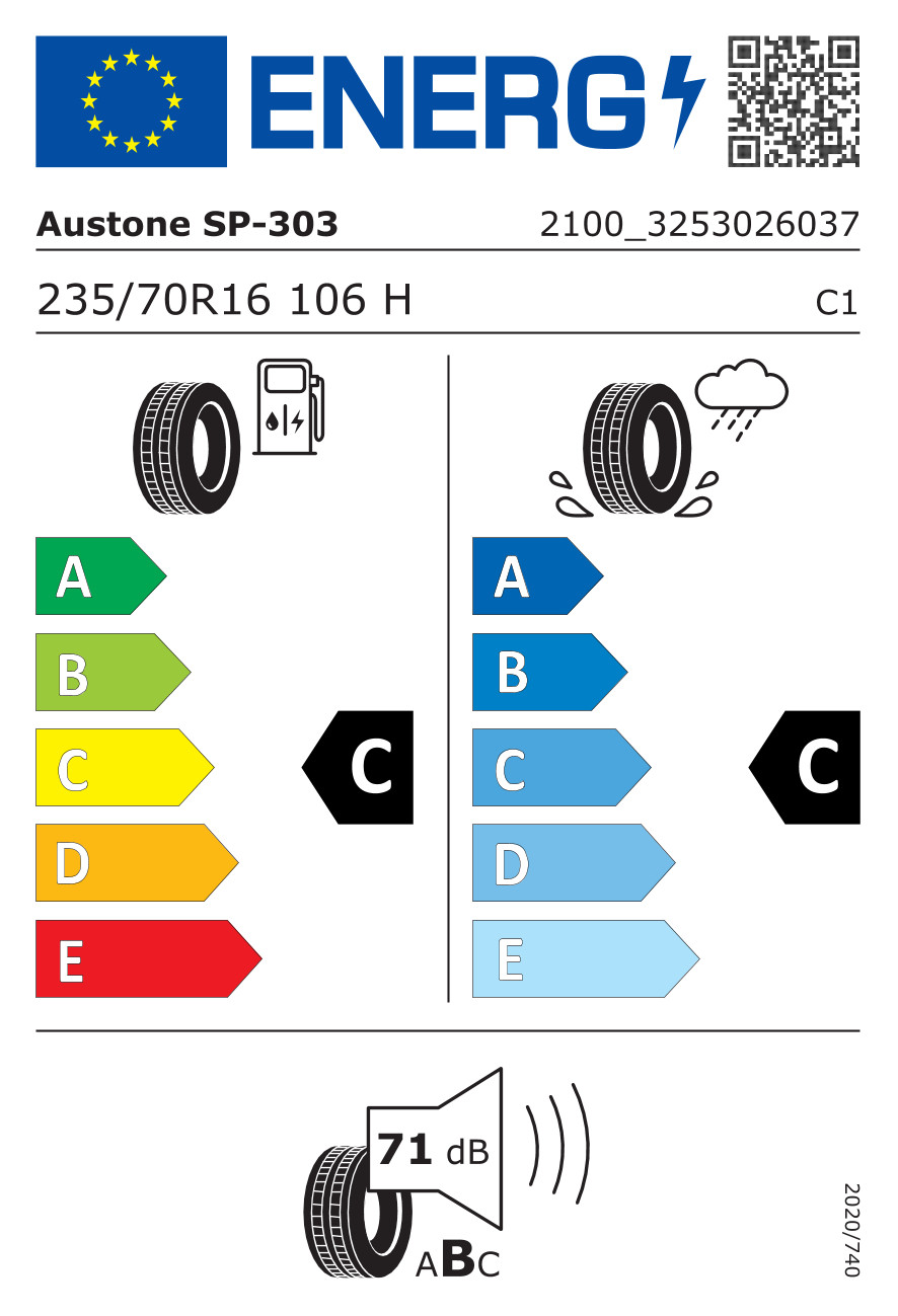 Tyres 235/70 r16 106H AUSTONE SP303 ATHENA summer tyre new