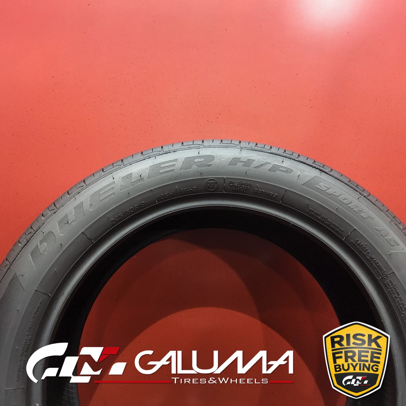 Set of 2 Tires Bridgestone Dueler H/P Sport AS RFT ★ XL RunFlat 245/50R19 #95406