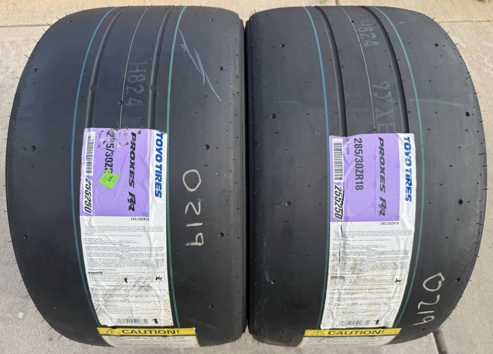 TWO BRAND NEW 285/30ZR18 93Y Toyo Proxes RR Track & Competition Tires 2853018