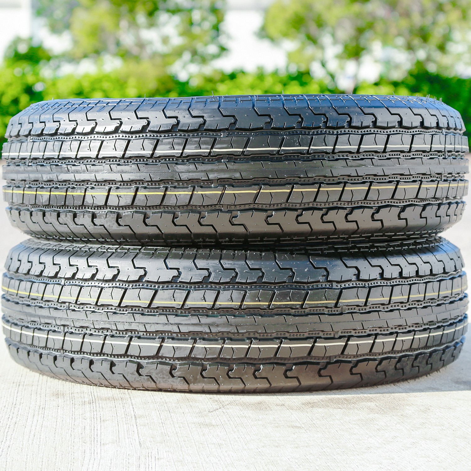 4 Tires Roundrule ST Hikee Semi Steel ST 235/80R16 Load F 12 Ply Trailer