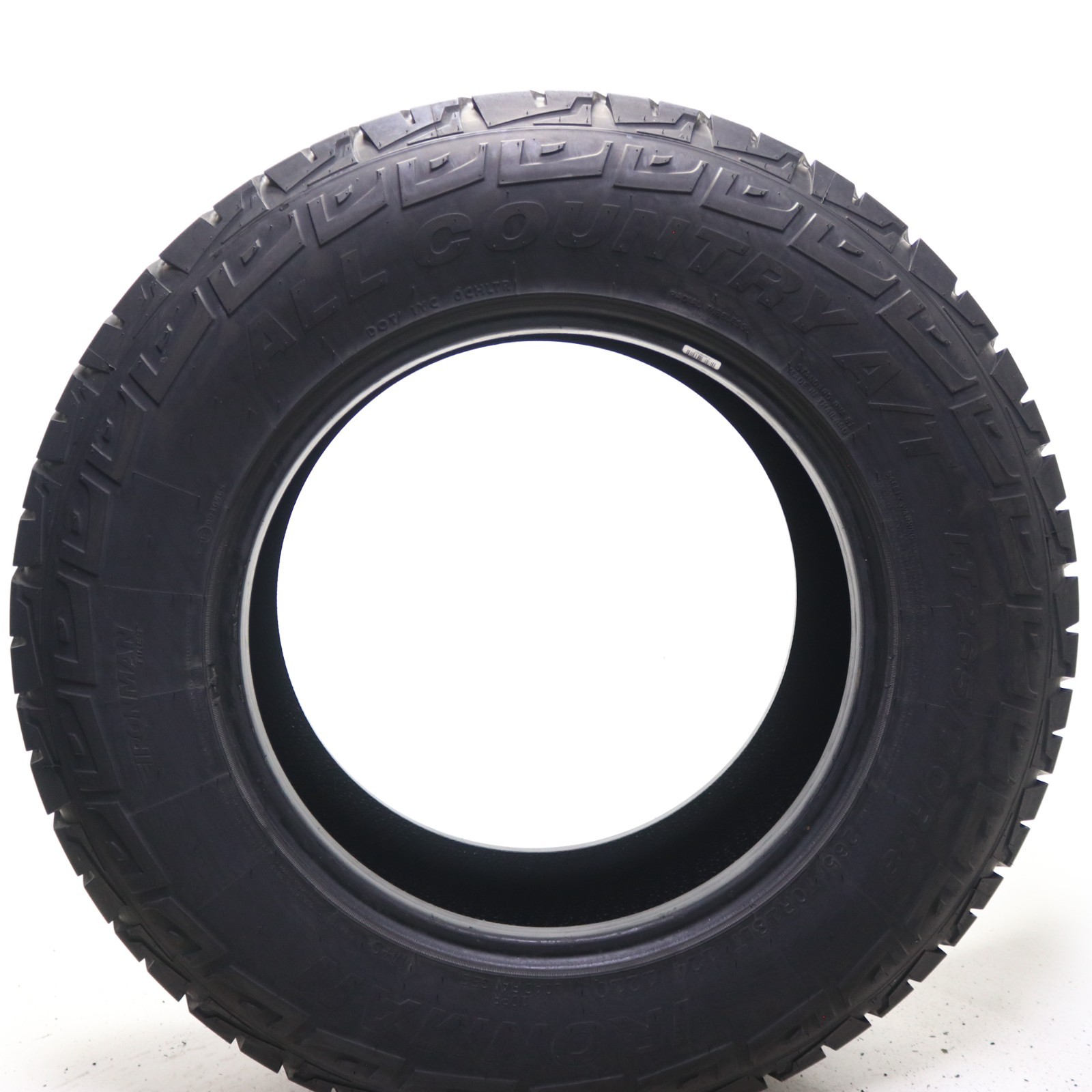 Set of 2 Used LT 265/70R18 IronMan All Country A/T – 124/121Q – 6.5-7/32
