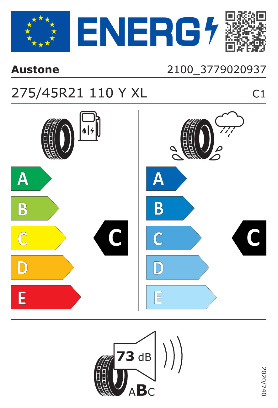 Tyres 275/45 r21 110Y XL AUSTONE SP303 ATHENA Summer Tyre New