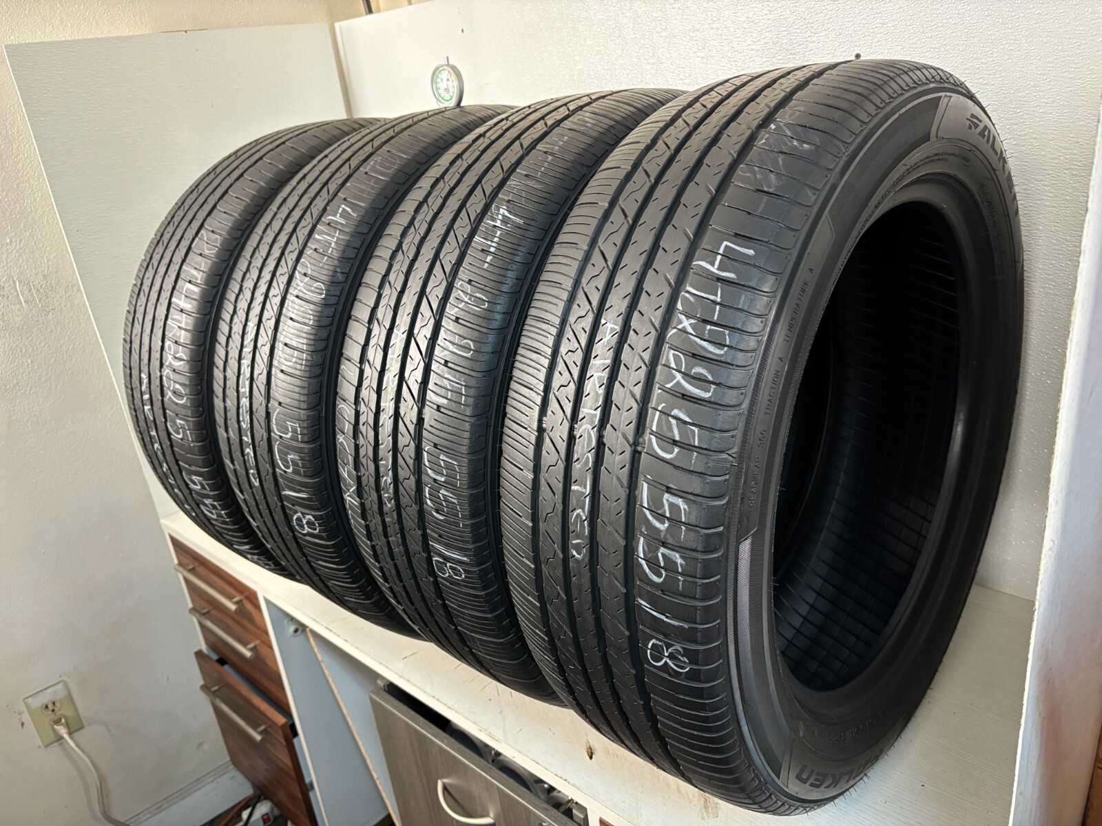 NO SHIPPING ONLY LOCAL PICK UP Set 4 Tires 225 55 18 Falken All Season Ziex ZE00