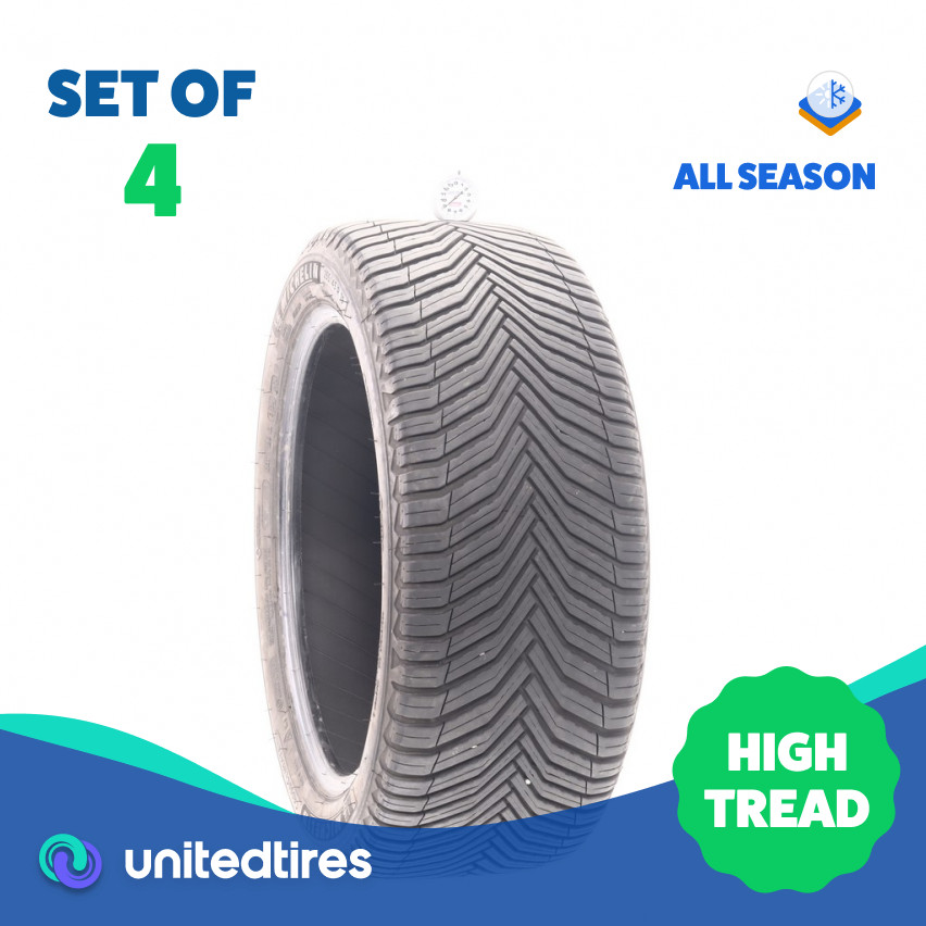 Set of (4) Used 255/45R19 Michelin CrossClimate 2 104V – 8.5-9.5/32