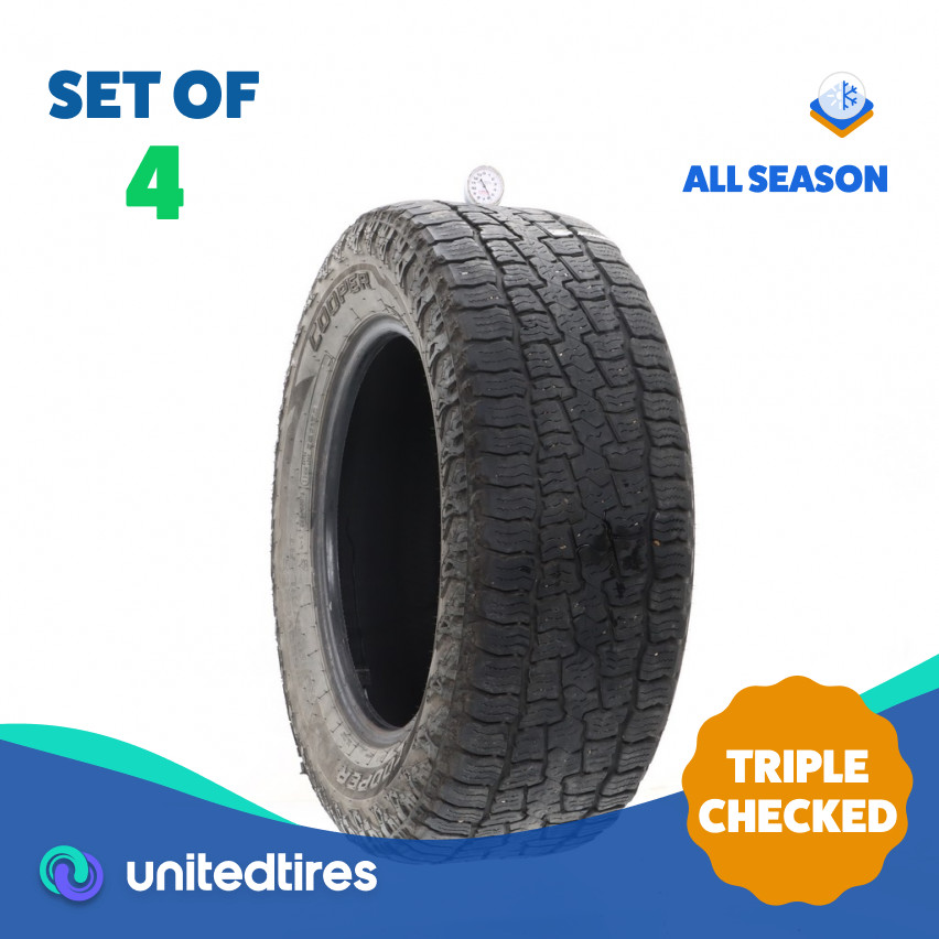 Set of (4) Used 265/60R18 Cooper Discoverer Road+Trail AT 114H – 5.5-6.5/32