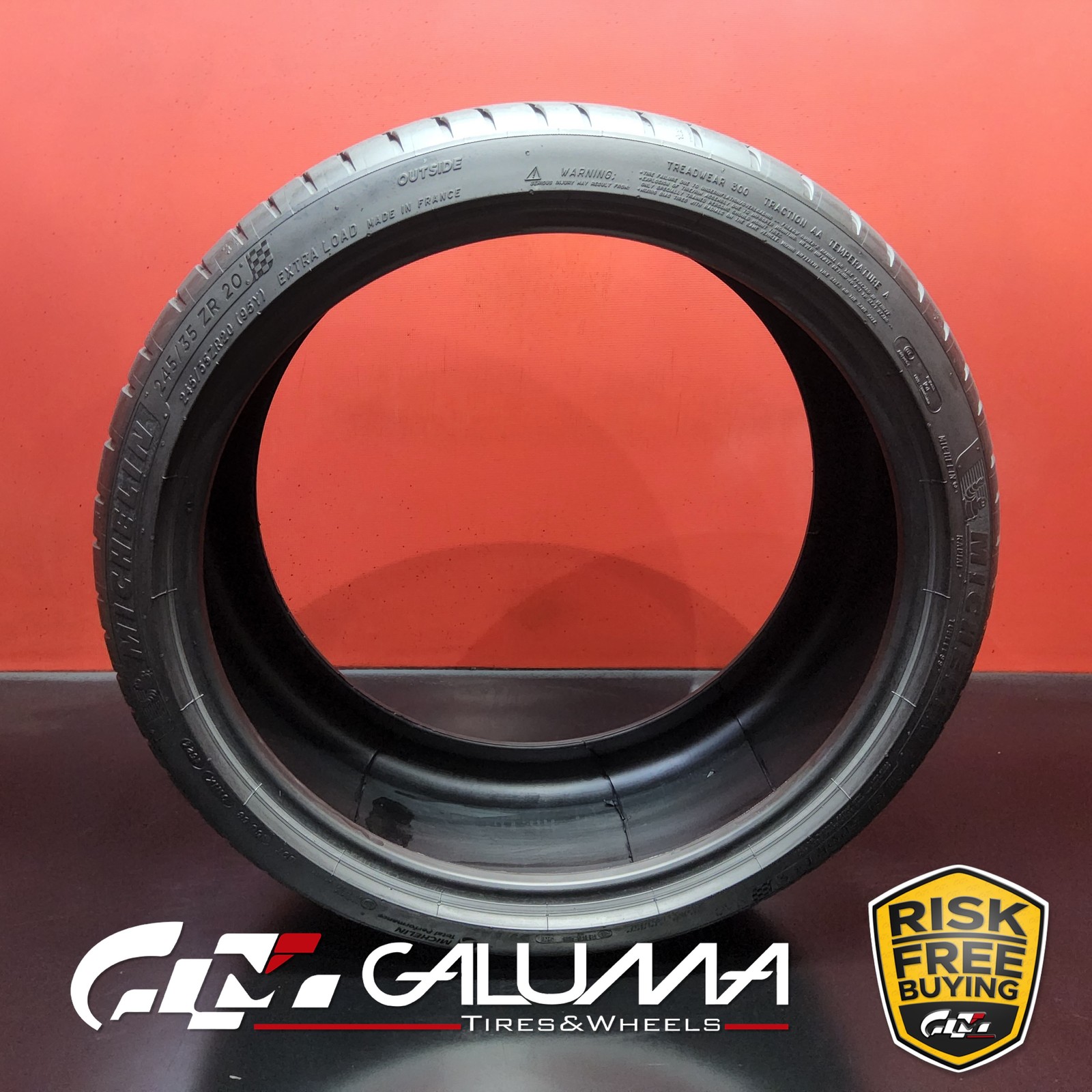 1 Tire LikeNEW Michelin Pilot Sport 4S NA0 XL 245/35ZR20 95Y No Repairs #96105