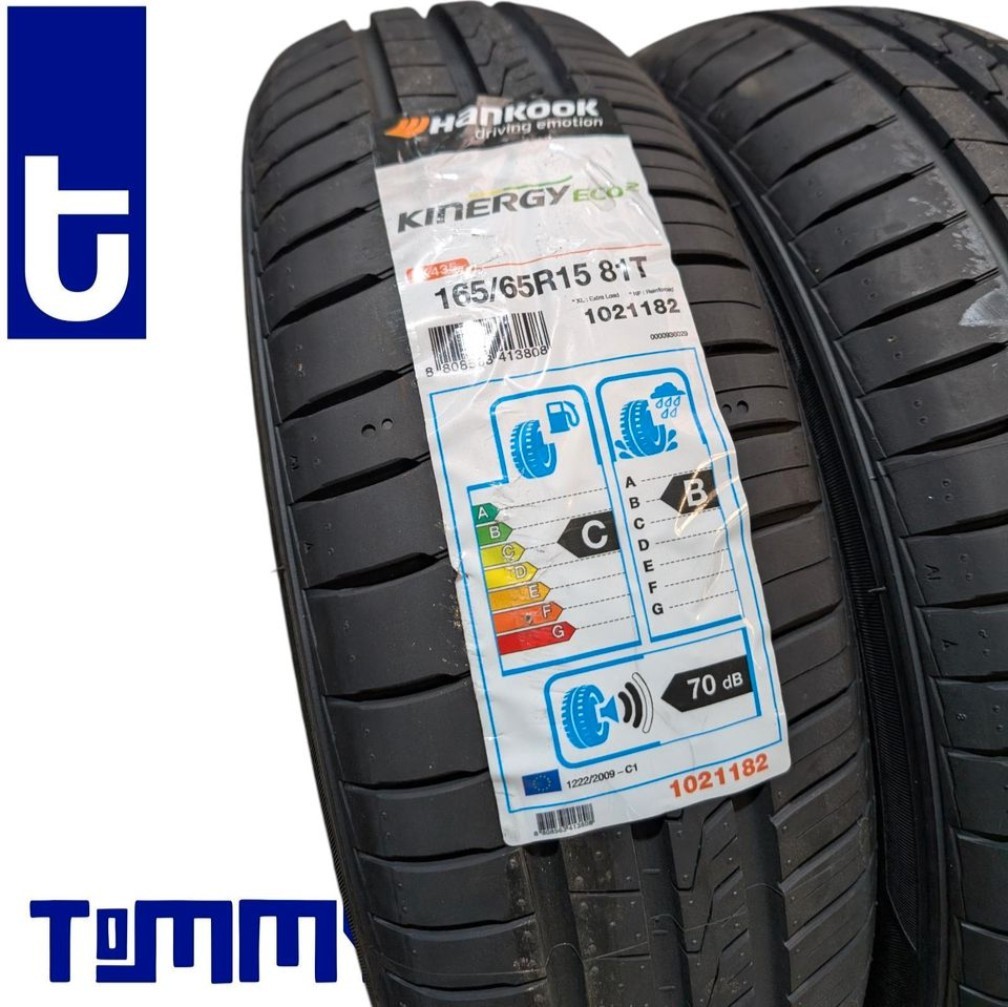 2x Hankook 165/65 R15 81T summer tires Kinergy Eco 2 2020 unused