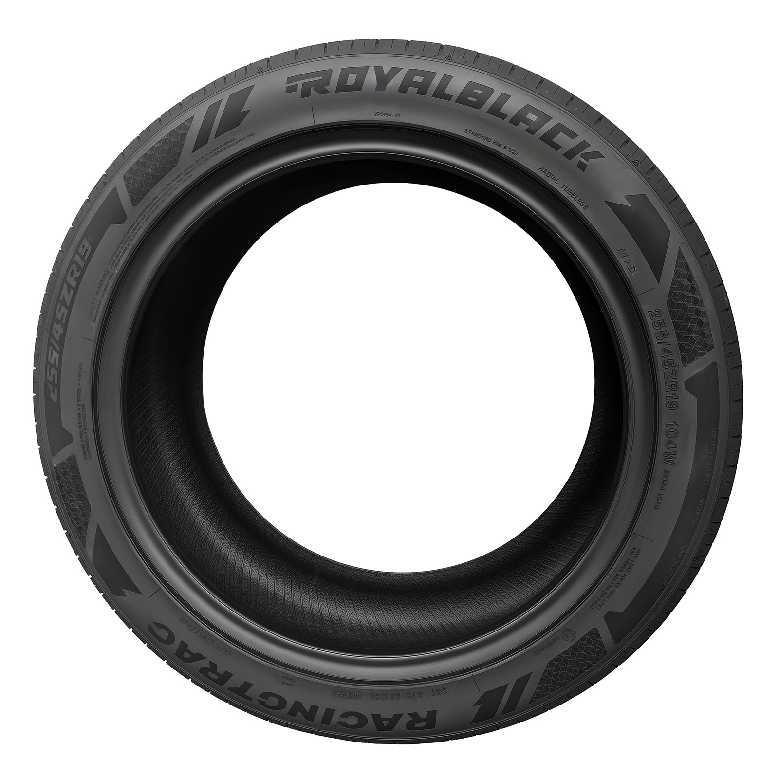 255/45ZR19 104W Sport Performance RACING TRAC Tire Enhanced Traction For