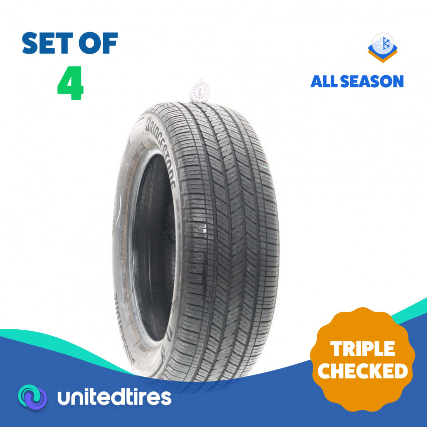 Set of (4) Used 215/60R17 Bridgestone Turanza LS100 96H – 6.5-7/32