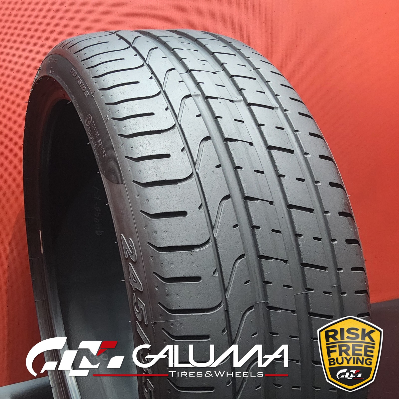 1 Tire Pirelli P Zero (N0) 245/35ZR20 245/35/20 2453520 91Y No Repairs #94945