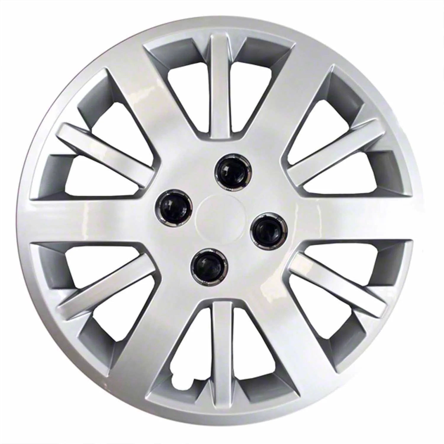 15″ 12 Spoke Silver Lug Covers Set of 4 FITS 2005 Chevrolet Cobalt