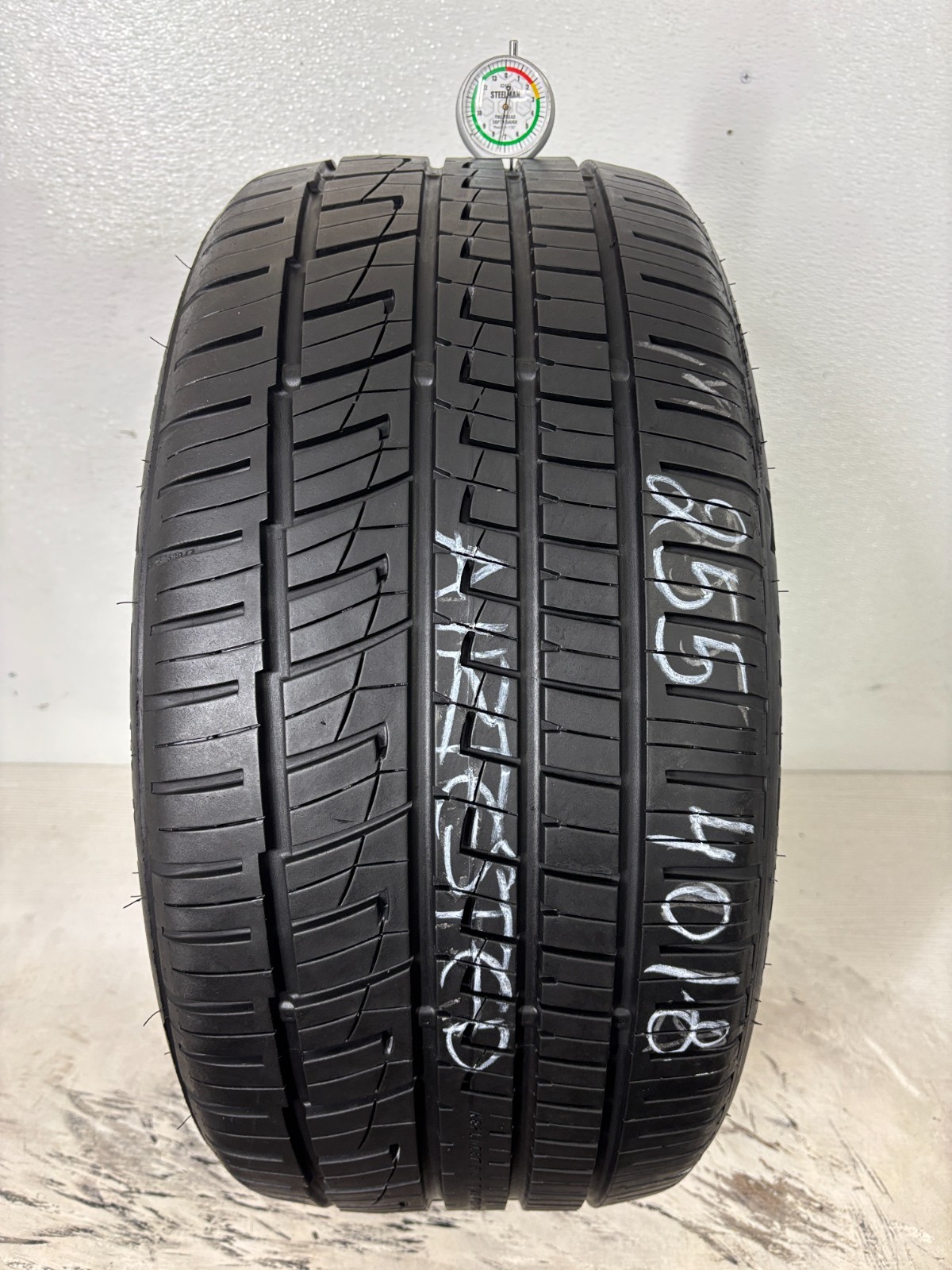 1 Tire 255 40 18 GENERAL GMAX AS07 (72% Tread Left) NO REPAIRS 99W