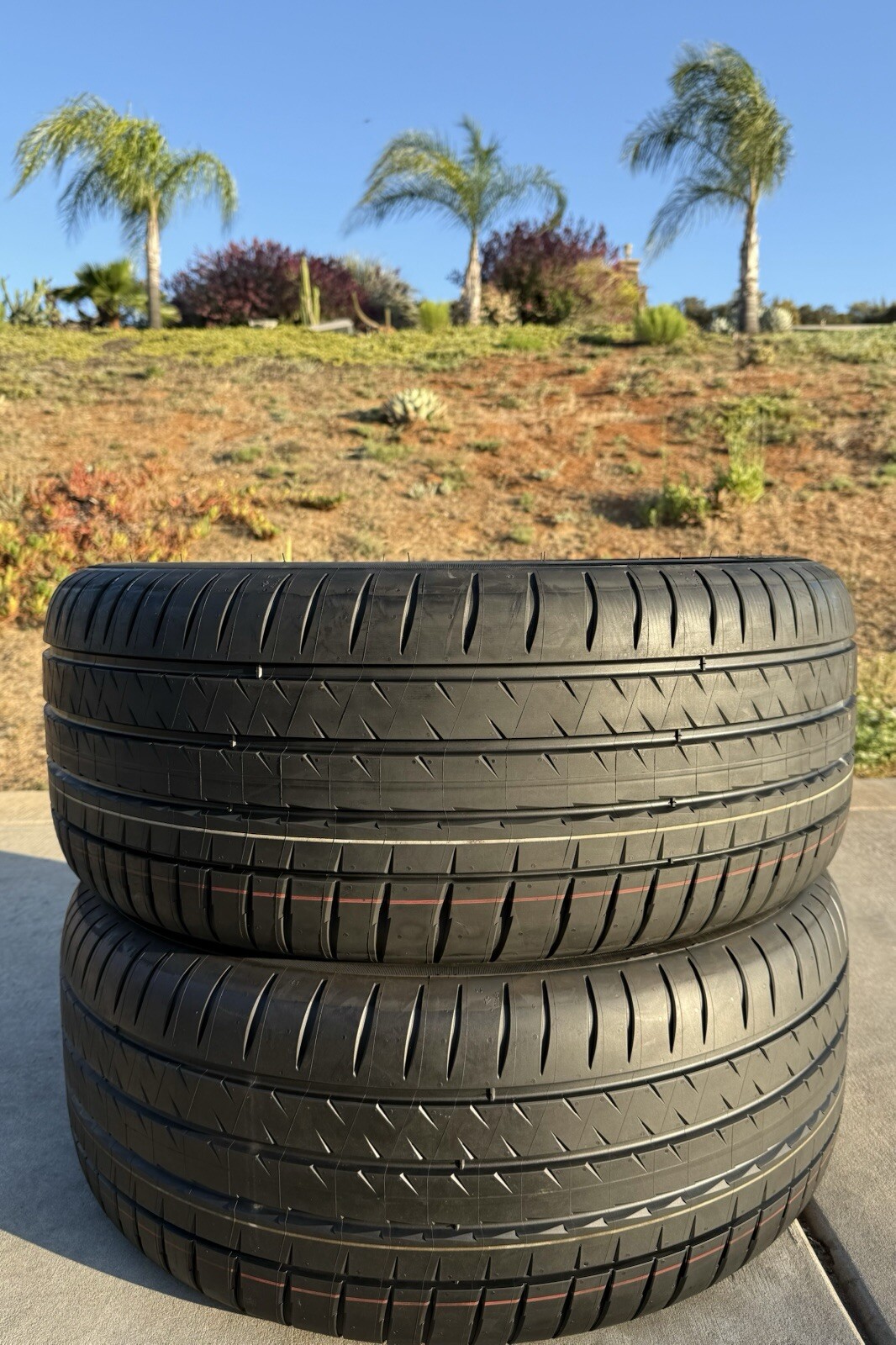 Set of FOUR BRAND NEW 275/45R20 Michelin Pilot Sport EV Noise Canceling Tires