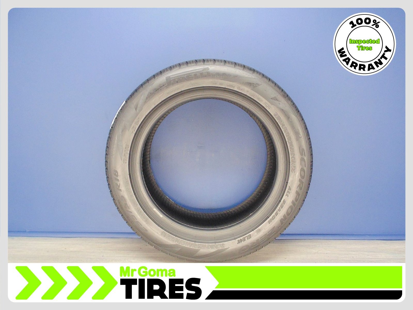 1 PIRELLI SCORPION ZERO AS MOE RFT XL 235/55R18 USED TIRE 7.0/32 TREAD RUN FLAT