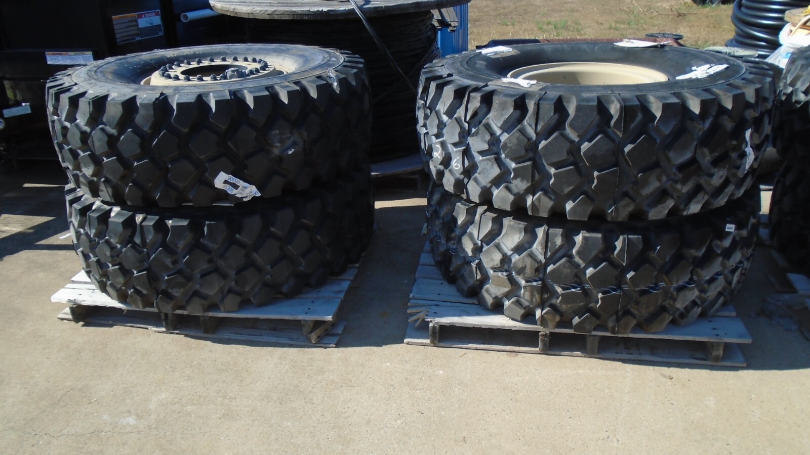 Michelin XZL 16.00R20 Tires Hutchinson 20×10 Aluminum Wheels w CTIS Oshkosh MRAP