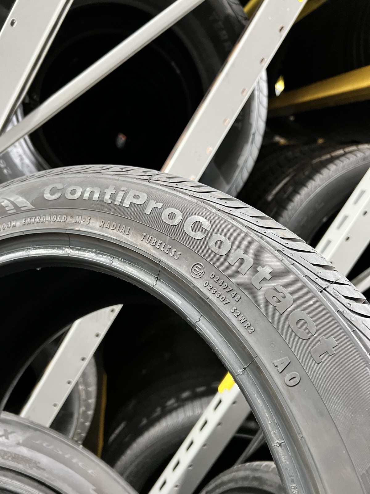Set Of 2 Continental ContiProContact AO 255/45R19 104H DOT.3725 10/32 NO Patch