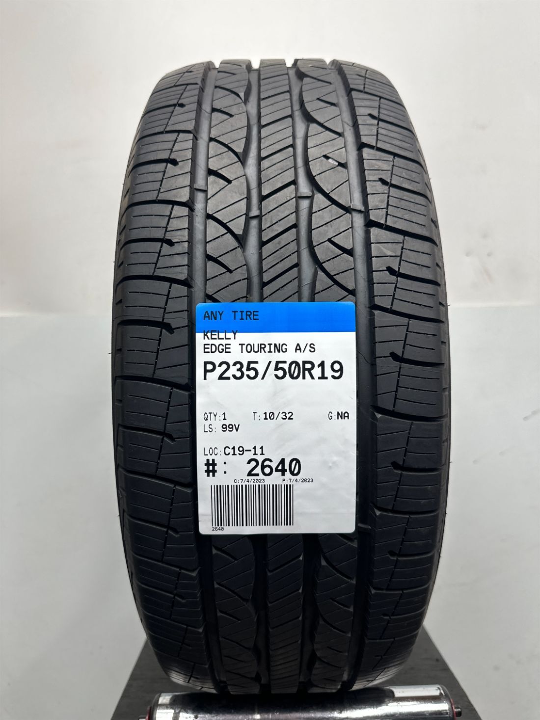 1 Kelly Edge Touring A/S Used Tire P235/50R19 2355019 235/50/19 10/32