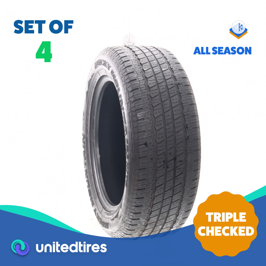 Set of (4) Used 275/55R20 Rocky Mountain H/T2 113H – 7.5-8/32