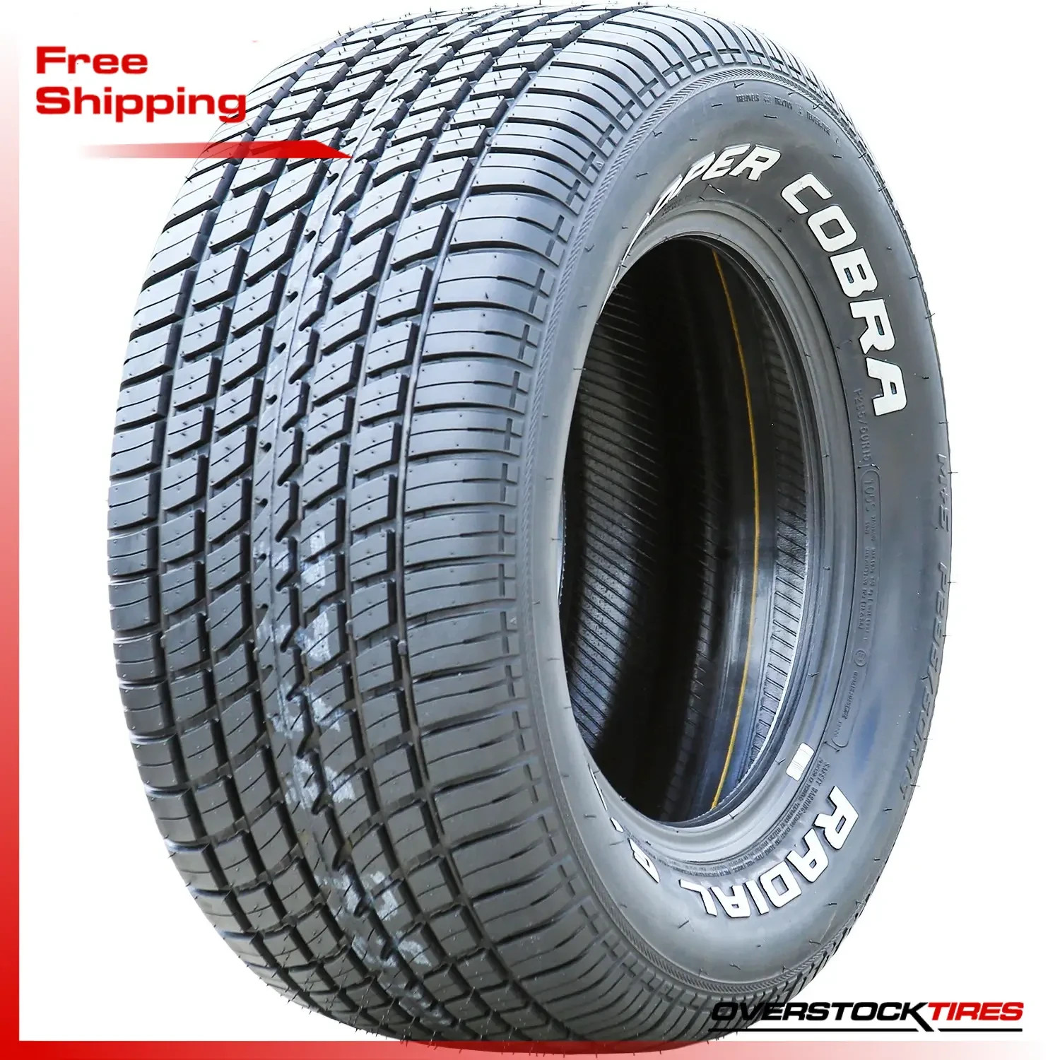 1 NEW 295/50R15 Cooper Cobra Radial GT 105S RWL (DOT:2924) Tire 295 50 R15