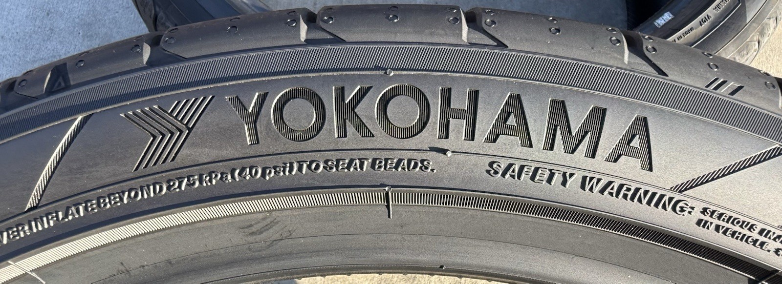 TWO BRAND NEW 265/35ZR20 Yokohama ADVAN Sport V107 Tires Like Michelin Pilot 4S!