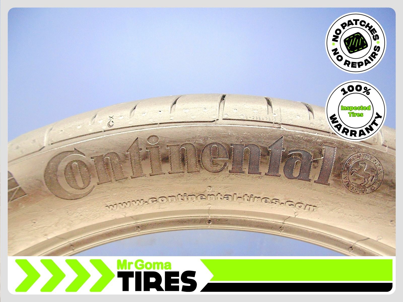 1 CONTINENTAL CONTISPORTCONTACT AO XL 285/40R21 USED TIRE 7.3/32 TREAD 2854021