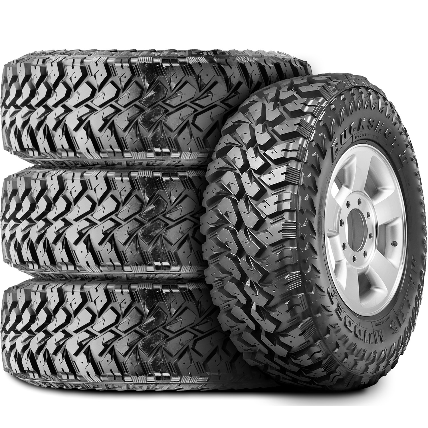 2 Tires Maxxis Buckshot Mudder II MT-764 LT 37X13.50R20 E 10 Ply A/S All Season