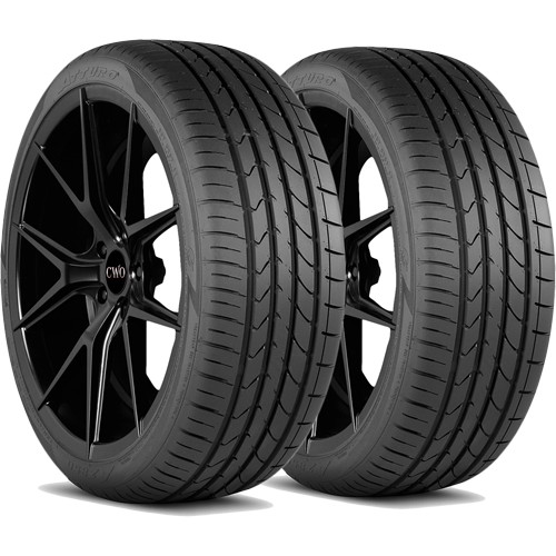 (QTY 2) 265/30R21 Atturo AZ850 96Y XL Black Wall Tires