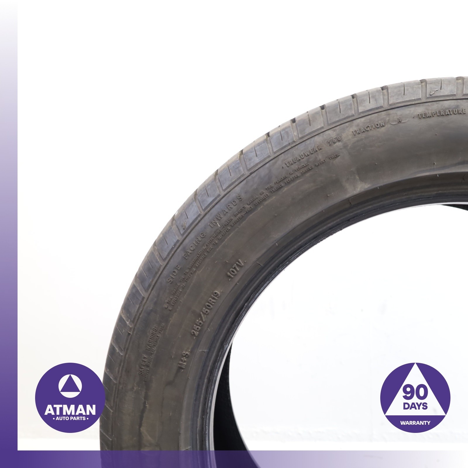 255/50R19 Goodyear Eagle Sport All Season 255 50 19′ 107V DOT 3222 Tire