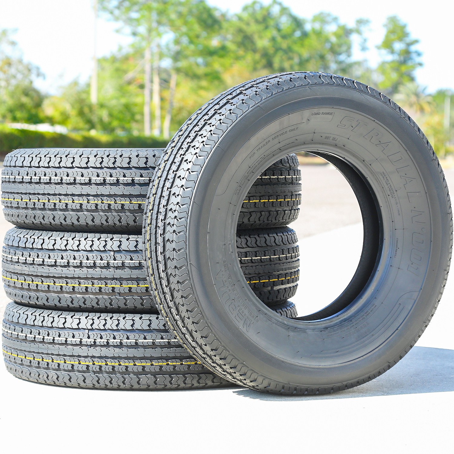 4 Tires Nebula ST Radial N’ 001 Semi-Steel ST 205/75R15 Load E 10 Ply (Thailand)