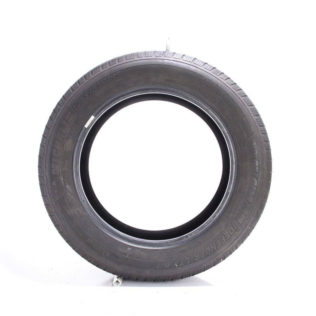 Set of (4) Used 255/55R18 Michelin Defender LTX M/S 109H – 6.5-7/32