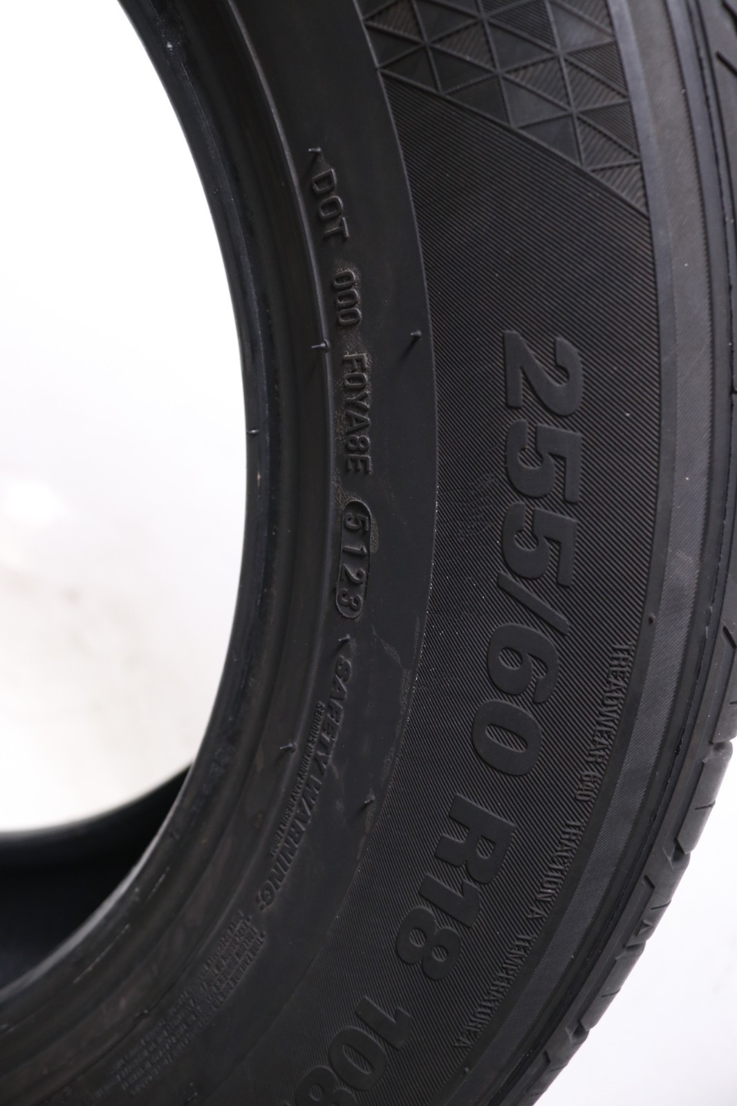 Set of 4 Used 255/60R18 Kumho Crugen HP71 – 108H – 7.5-8.5/32